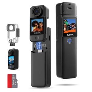 SJCAM 4K vlog action camera with dual stabilization for creators