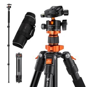 K&F Concept 62 inch aluminum tripod with detachable ball head for DSLR/mirrorless in India