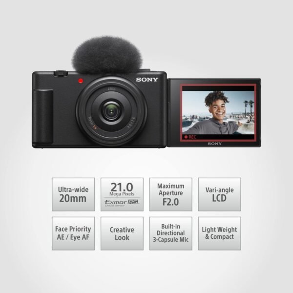 Sony ZV-1F Vlogging Camera - Image 2