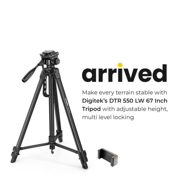DIGITEK® (DTR 550 LW) 67 Inch Foldable Tripod Stand - Image 2