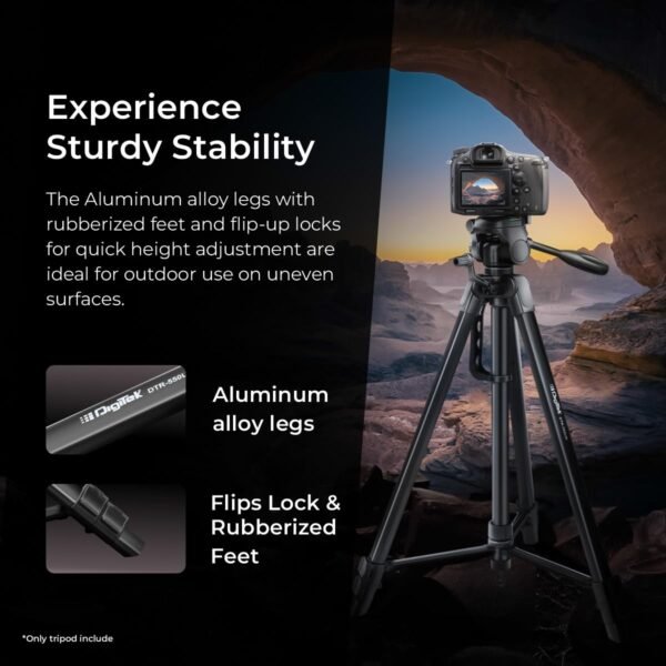 DIGITEK® (DTR 550 LW) 67 Inch Foldable Tripod Stand - Image 4