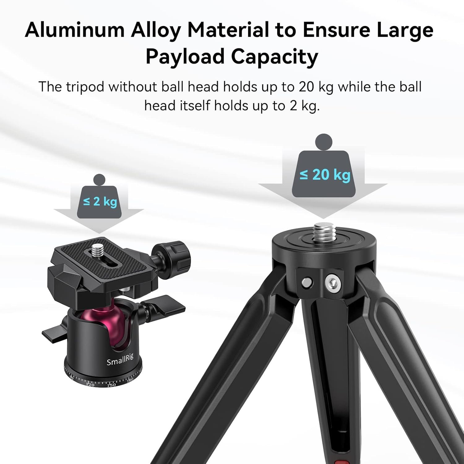 SMALLRIG Mini Tripod for Camera, Desktop Tabletop Tripod - Image 4