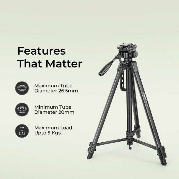 DIGITEK® (DTR 550 LW) 67 Inch Foldable Tripod Stand - Image 5