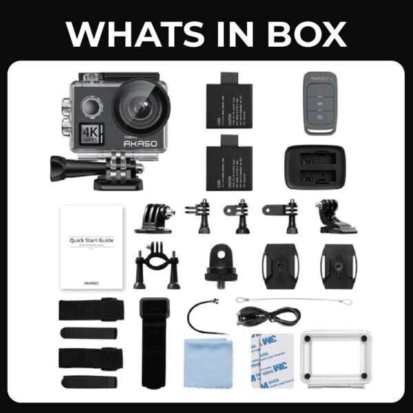 AKASO V50 Elite 4K60fps 20MP WiFi Action Camera - Image 8
