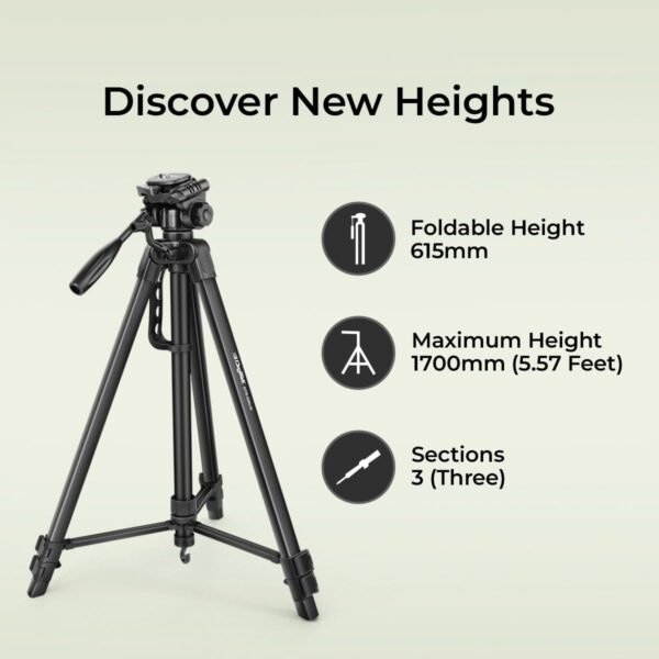 DIGITEK® (DTR 550 LW) 67 Inch Foldable Tripod Stand - Image 8