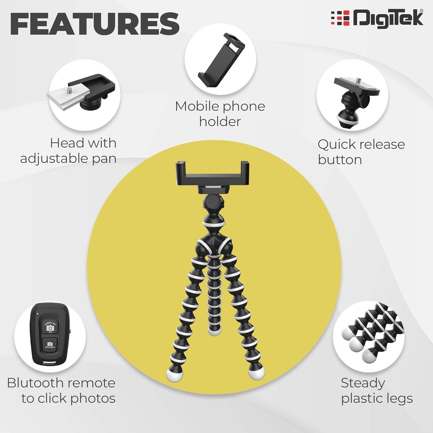 Digitek DTR 260 GT Gorilla Tripod - Image 8