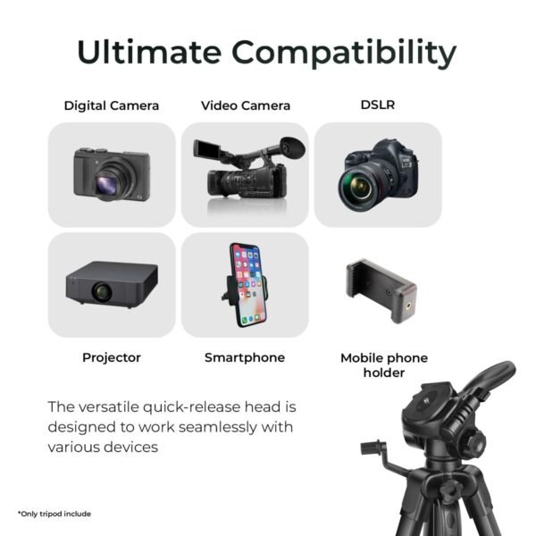 DIGITEK® (DTR 550 LW) 67 Inch Foldable Tripod Stand - Image 9