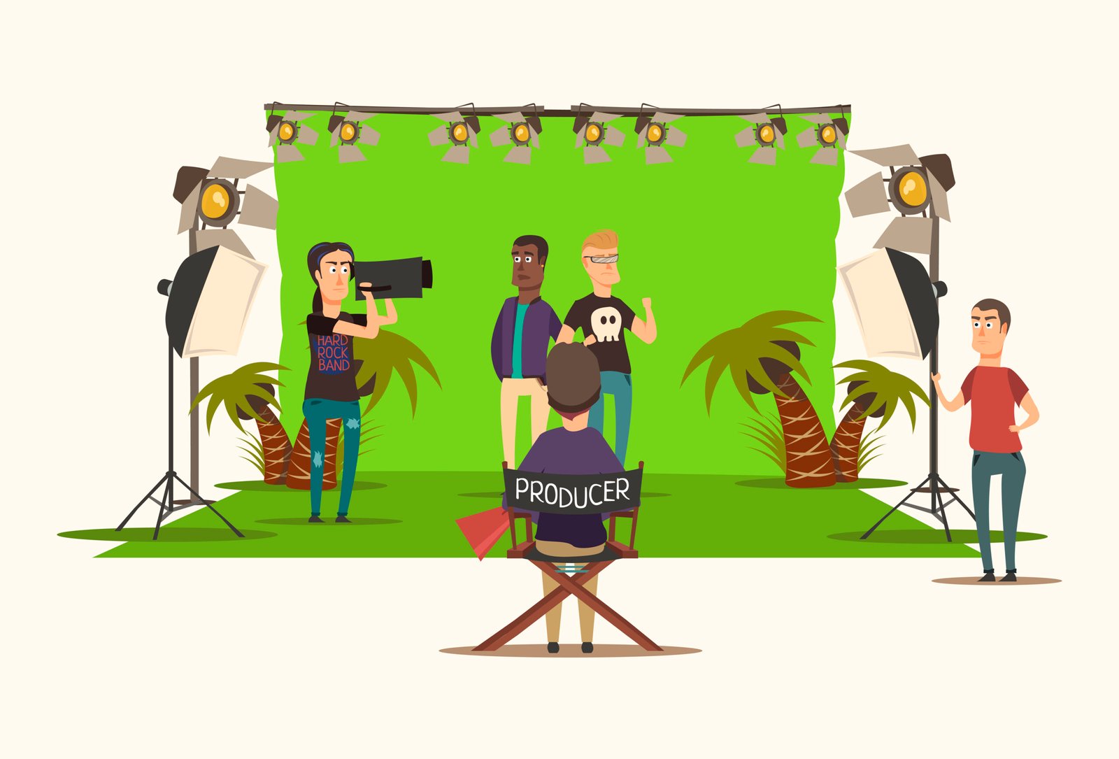 Green screen setup with LED lights and backdrop stand for YouTubers in India (2025)