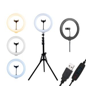 DIGITEK DRL-14C 14-inch Ring Light with 5-ft Stand and Smartphone Mount for YouTube and Vlogging in India