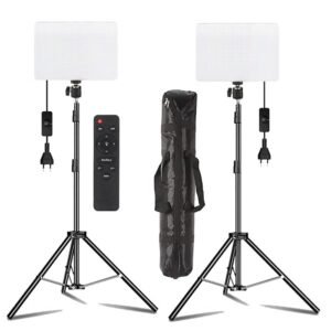 Eloies bi-colour LED video soft light panel kit for YouTube creators in India