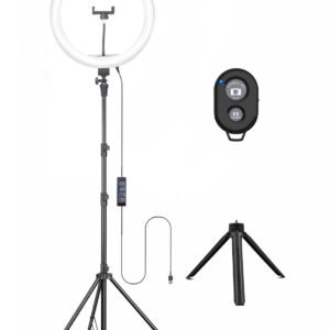 Osaka 14 inch professional LED ring light with tripod stand for YouTubers and mobile creators in India