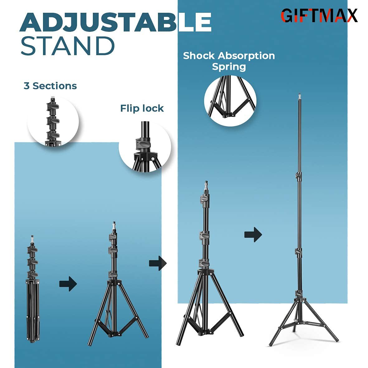 GiftMax Professional 18" inch Big LED Ring Light - Image 3