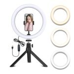 Tygot 12 inch ring light with 7 feet tripod stand for YouTube and mobile creators in India
